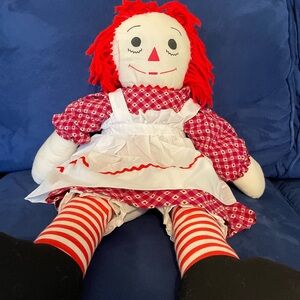 Vintage Raggedy Ann 24 inch Doll in Wonderful Condition !